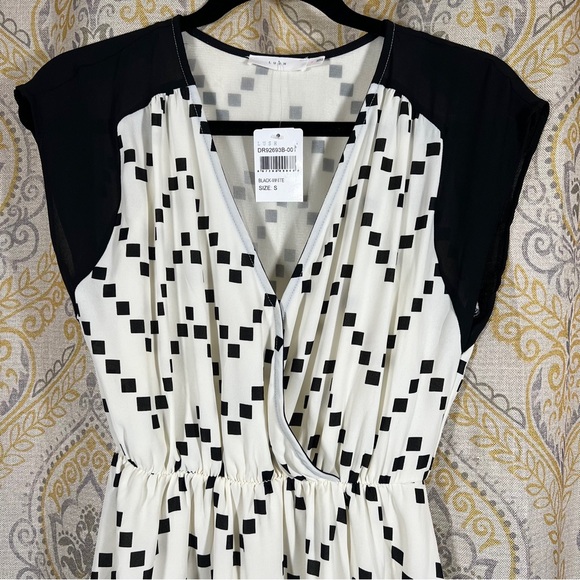 NWT Lush Black and White Dress - Size Small - Picture 4 of 7